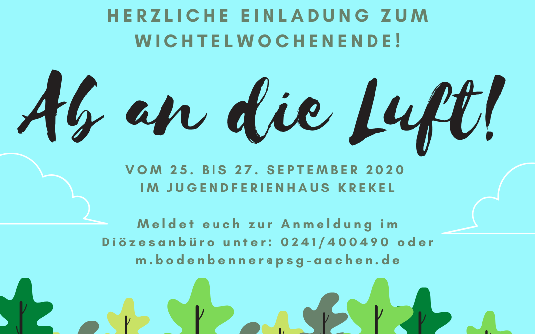 Wichtelwochenende 25.-27.09.2020